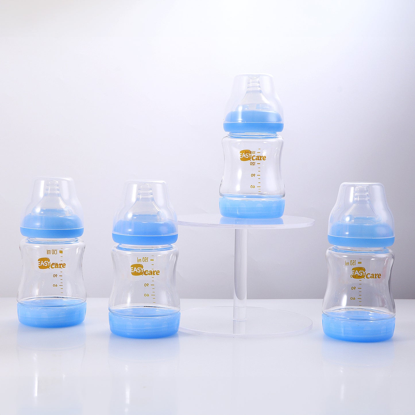 5pcs Easycare Wide Mouth Glass Baby Bottles with Sippy Cup Perfect for Celebrations