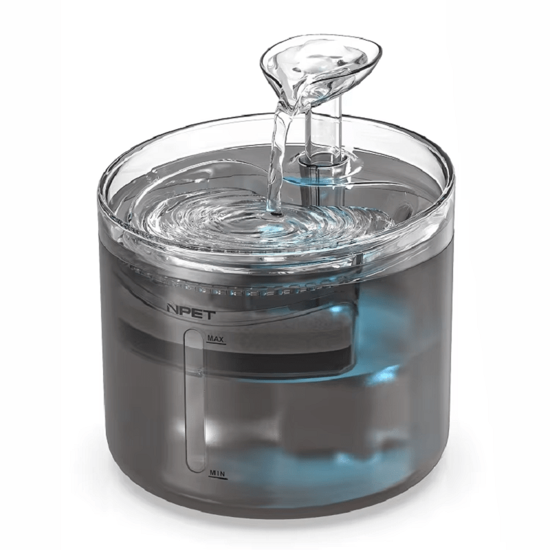 NPET 54oz Automatic Cat Fountain Ultra Silent Water Dispenser with LED Lights