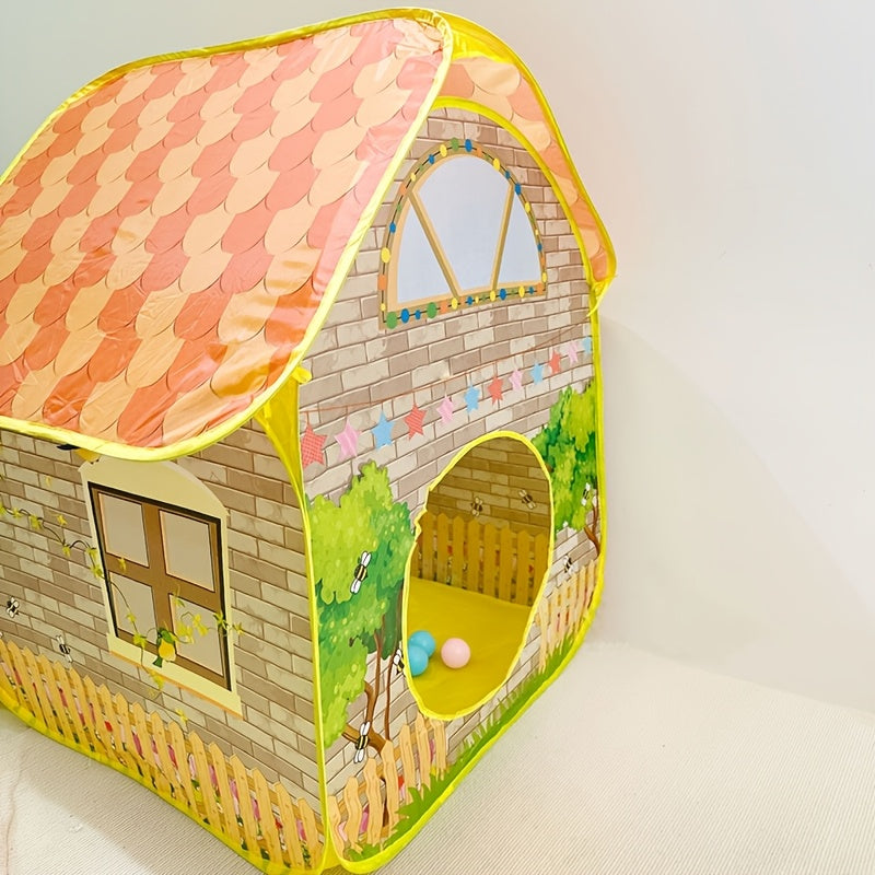 Cartoon Shaped Game Tents And Ball Pools Set For Indoor Outdoor Play Gift For Christmas And Halloween