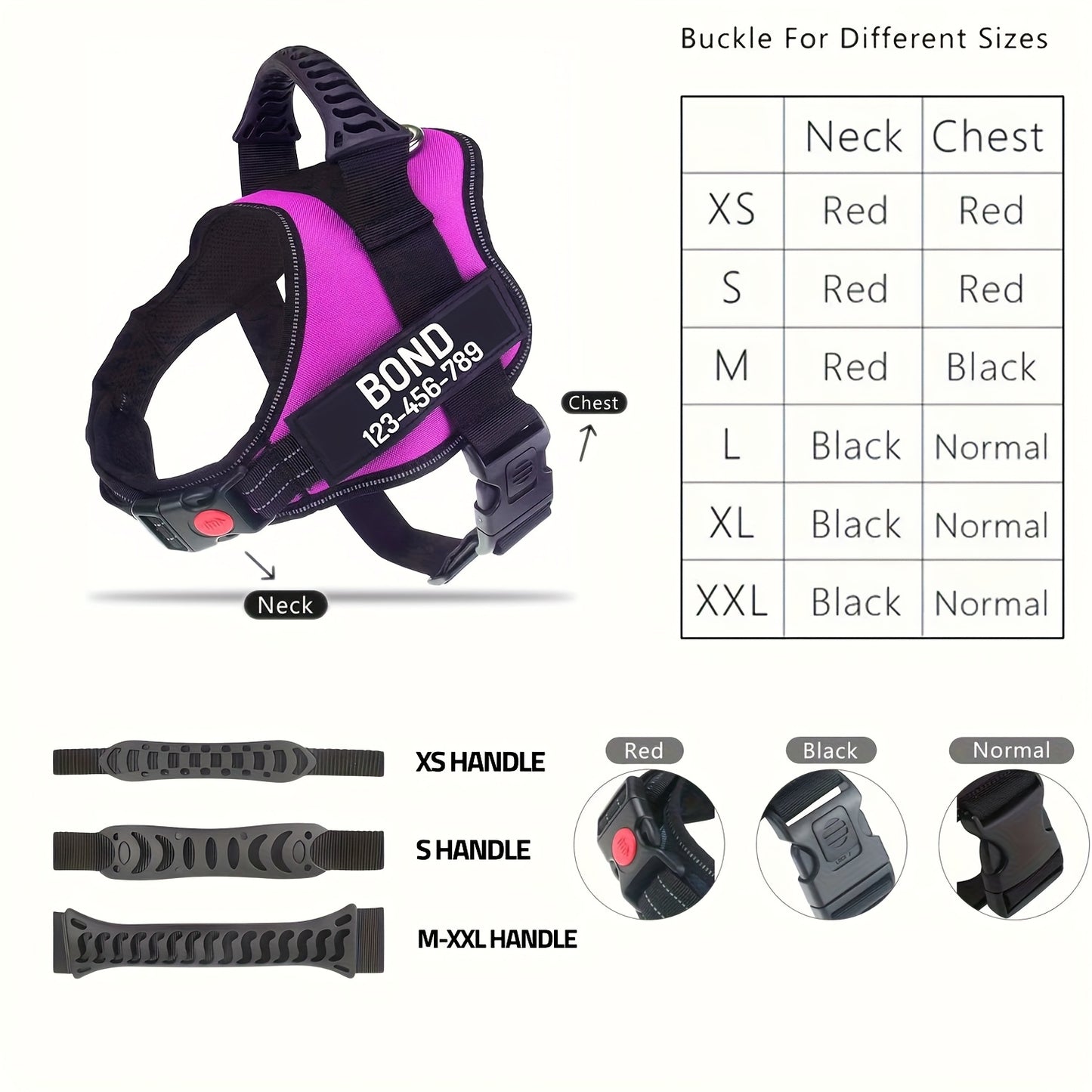 Customizable Polyester Dog Harness with Name & Phone Number, No-Pull Design, Daisy Pattern, Hand Wash Only, for Training & Walking