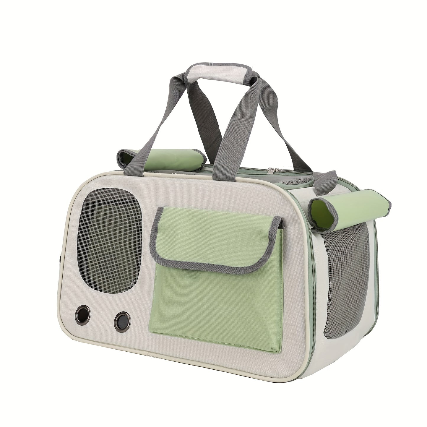 Portable Fashion Pet Carrier Bag for Cats and Small Dogs - Ventilated and Foldable Design