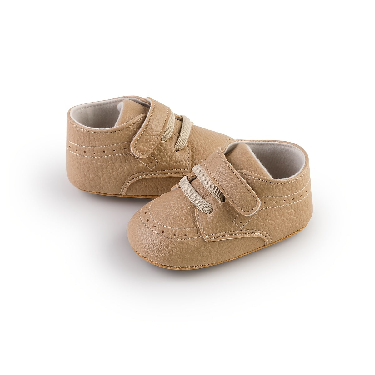 Spring and Autumn New Styles 0-1 Year Old Boys and Girls Solid Color Baby Casual Cute Flat Soft Sole Anti-Slip Casual Shoes