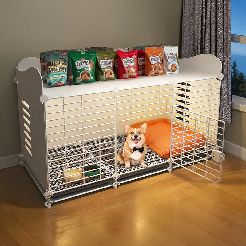 Mozeat Lens Portable Small Dog Cage for Teddy Bichon Durable One-Piece Kennel