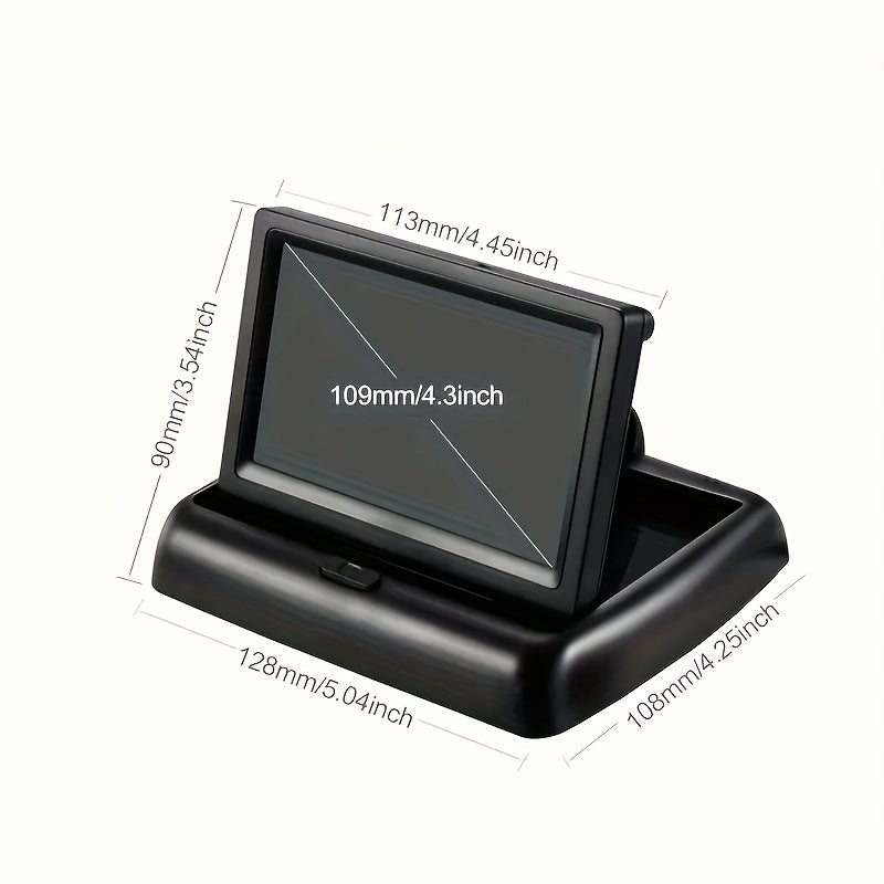 4.3 Inch HD Baby Car Monitor with Night Vision Wide Angle Rear Facing Camera for Child Safety