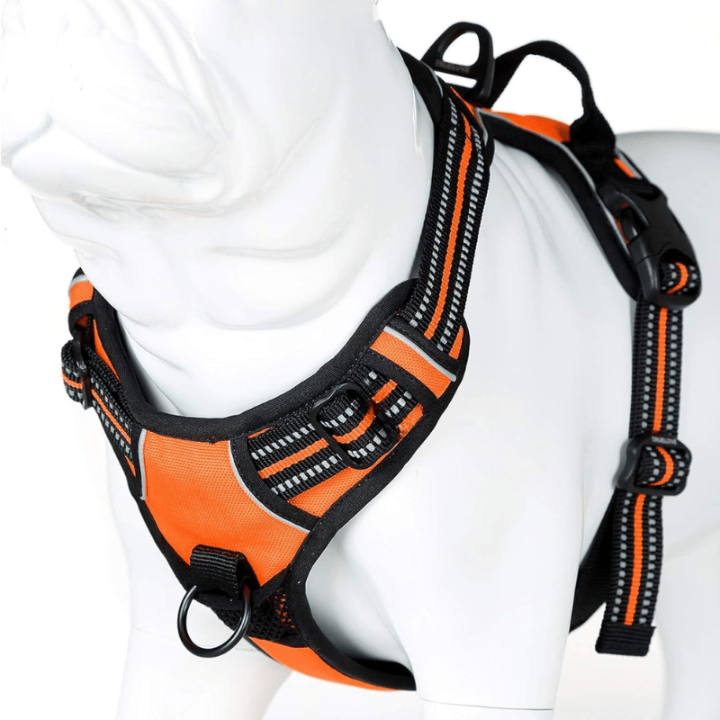 Soft Front Dog Harness Best Reflective No Pull Design with Convenient Handle