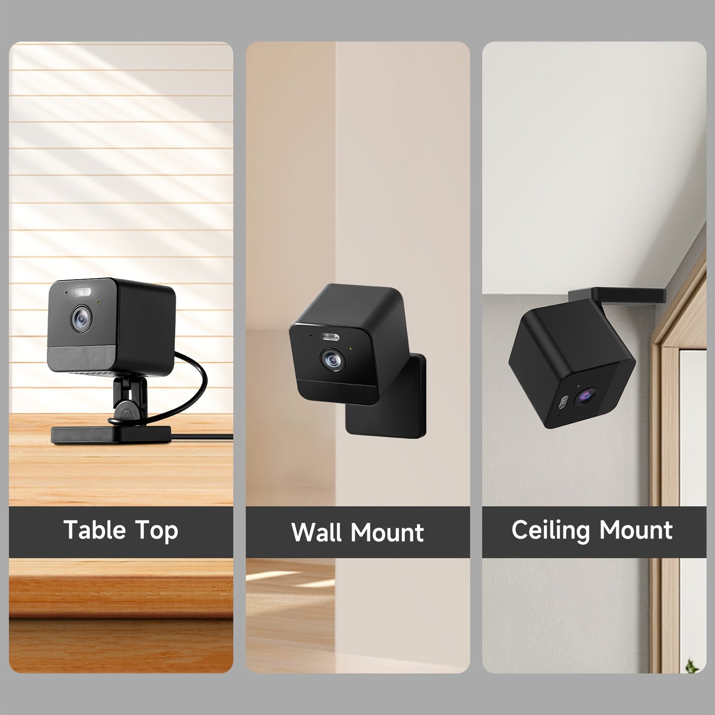 4 Pack Wireless Security Cameras 2K Ultra HD Night Vision Motion Detection Baby Monitor