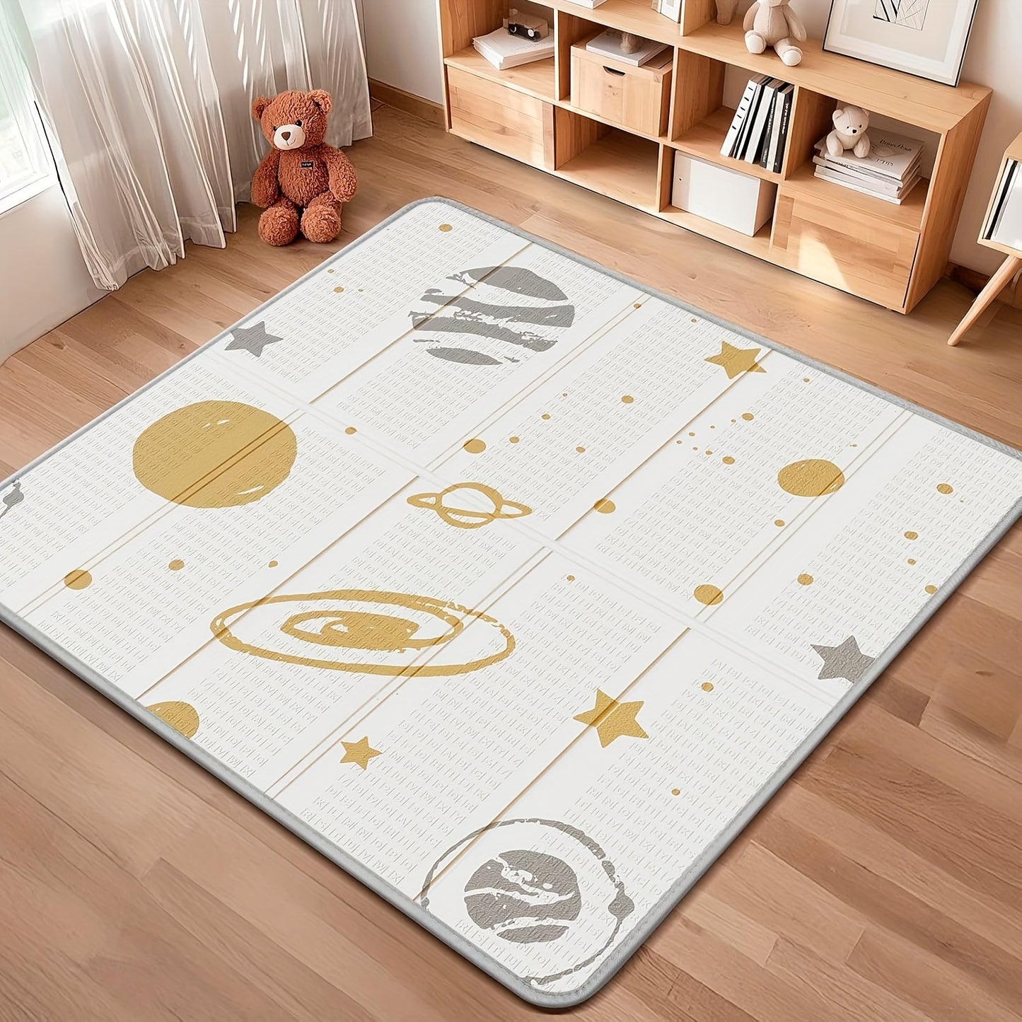Dinosaur Bubble Play Mat for Kids 50x50 Inches Non-Toxic Easy Clean Foam Crawling Mat