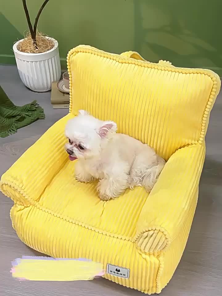 Thickened Soft Cotton Dog Nest Comfy Cushion Bed for All Seasons Indoor Use