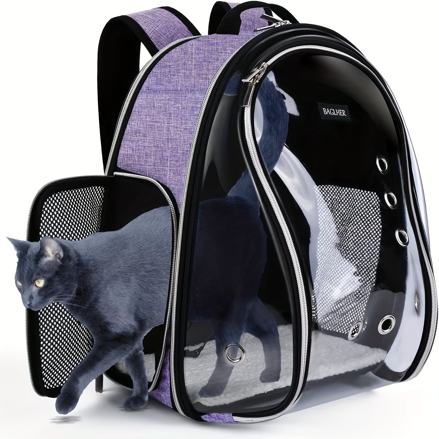 Airline Approved Pet Backpack Carrier Bubble Front Mesh
