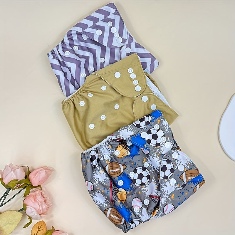 Reusable Cloth Diaper Set 6 Pieces Adjustable Leak Proof Maternity Bag for Babies 0-3 Years