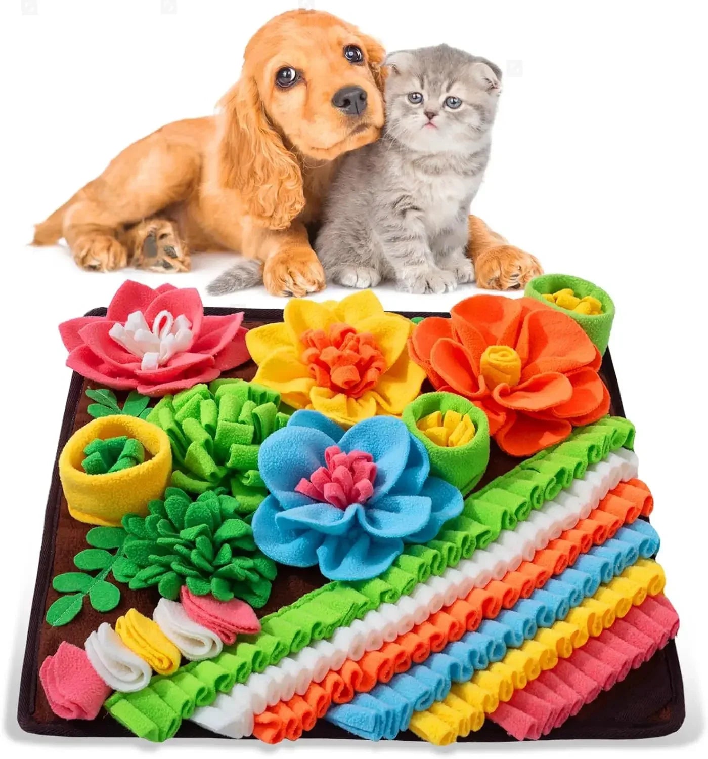 Pet Sniffing Pad Dog And Cat Foraging Toys Indoor Play Eating Mat Relieve Stress Release Energy Treasure Hunting Slow Food - Loving Babies & Pets Shop