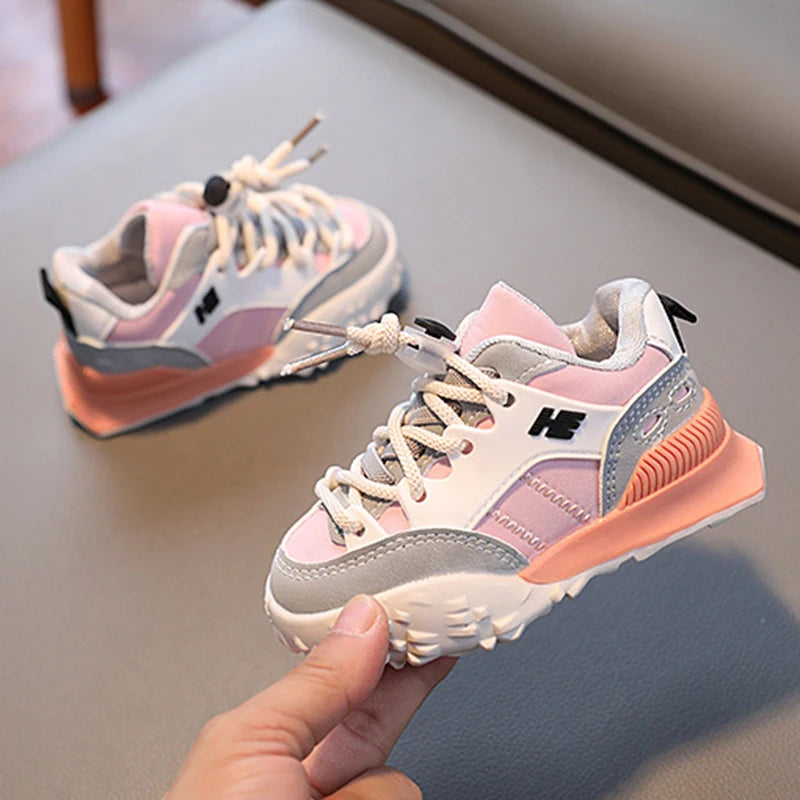 Child Walking Shoes Boys Outdwear Sports Running Shoes Trekking Children's Sneakers Girls Anti-Slip Trendy Casual Baby Shoes