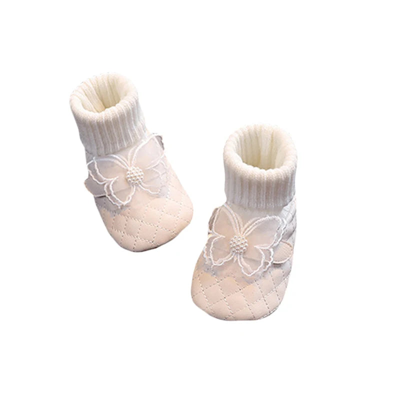 Infant Girls Sparkly Mary Jane Flats Shoes with Bowknot for Birthday Party Wedding Baby Shower and Holiday Festivities - Loving Babies & Pets Shop