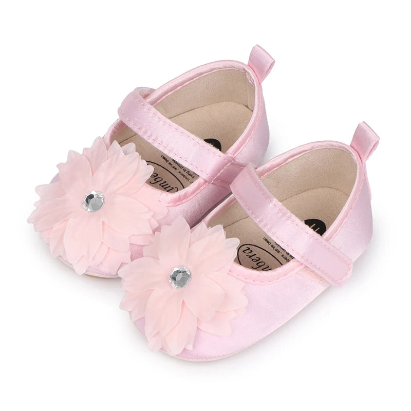 Cute Baby Girls Sparkly Mary Jane Shoes Glitter Soft Sole First Walker Shoes with Bowknot Toddler Shoes for Princess - Loving Babies & Pets Shop