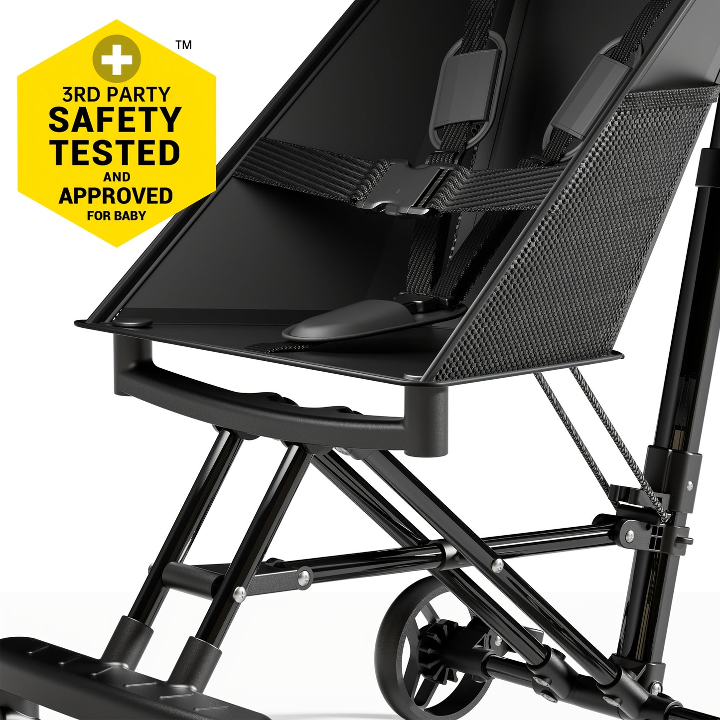 Youngsters 2-in-1 Stroller – Lightweight Folding Trolley with Stainless Steel Frame