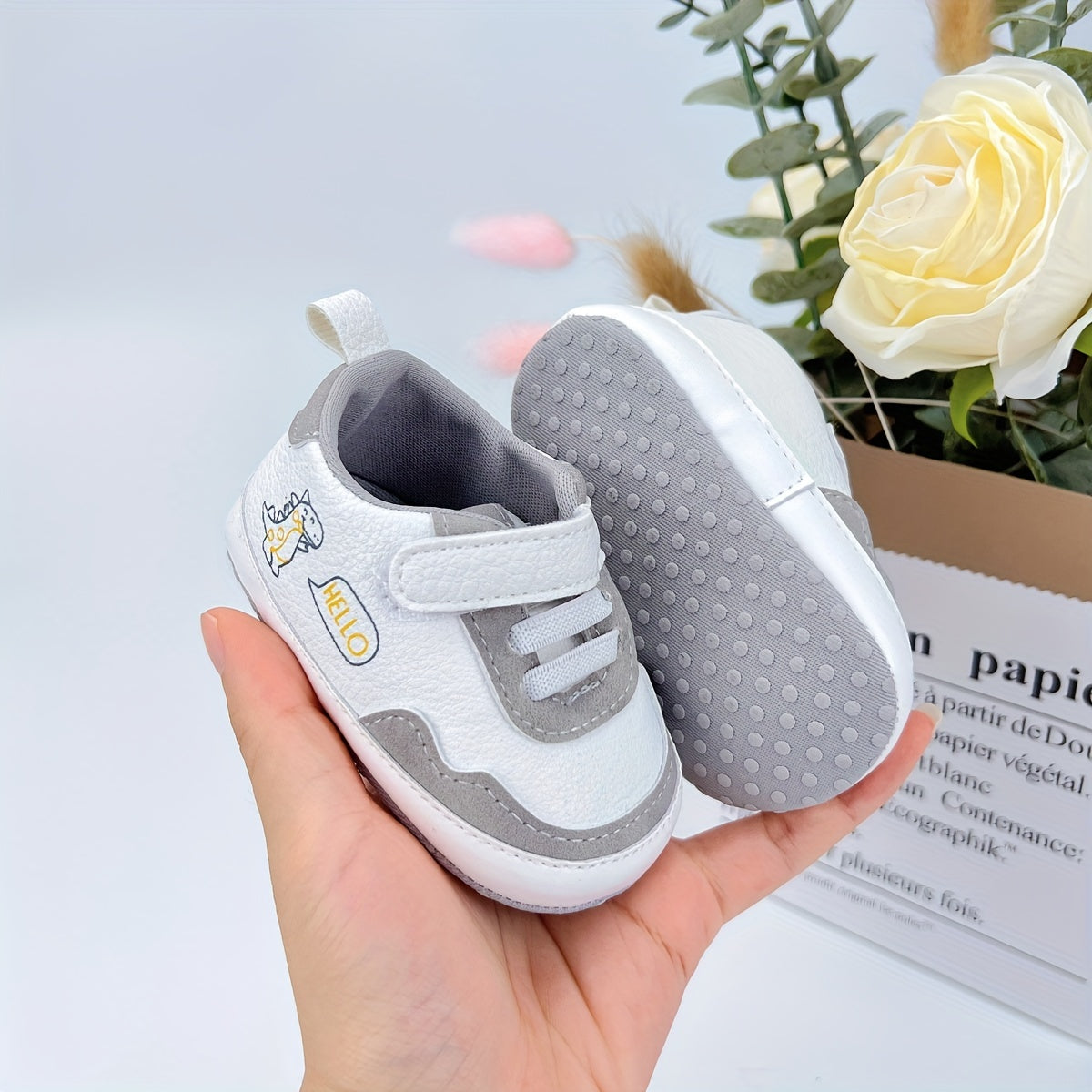 Adorable Cartoon-Themed Soft Sole Baby Boys Shoes for First Steps 0-12 Months