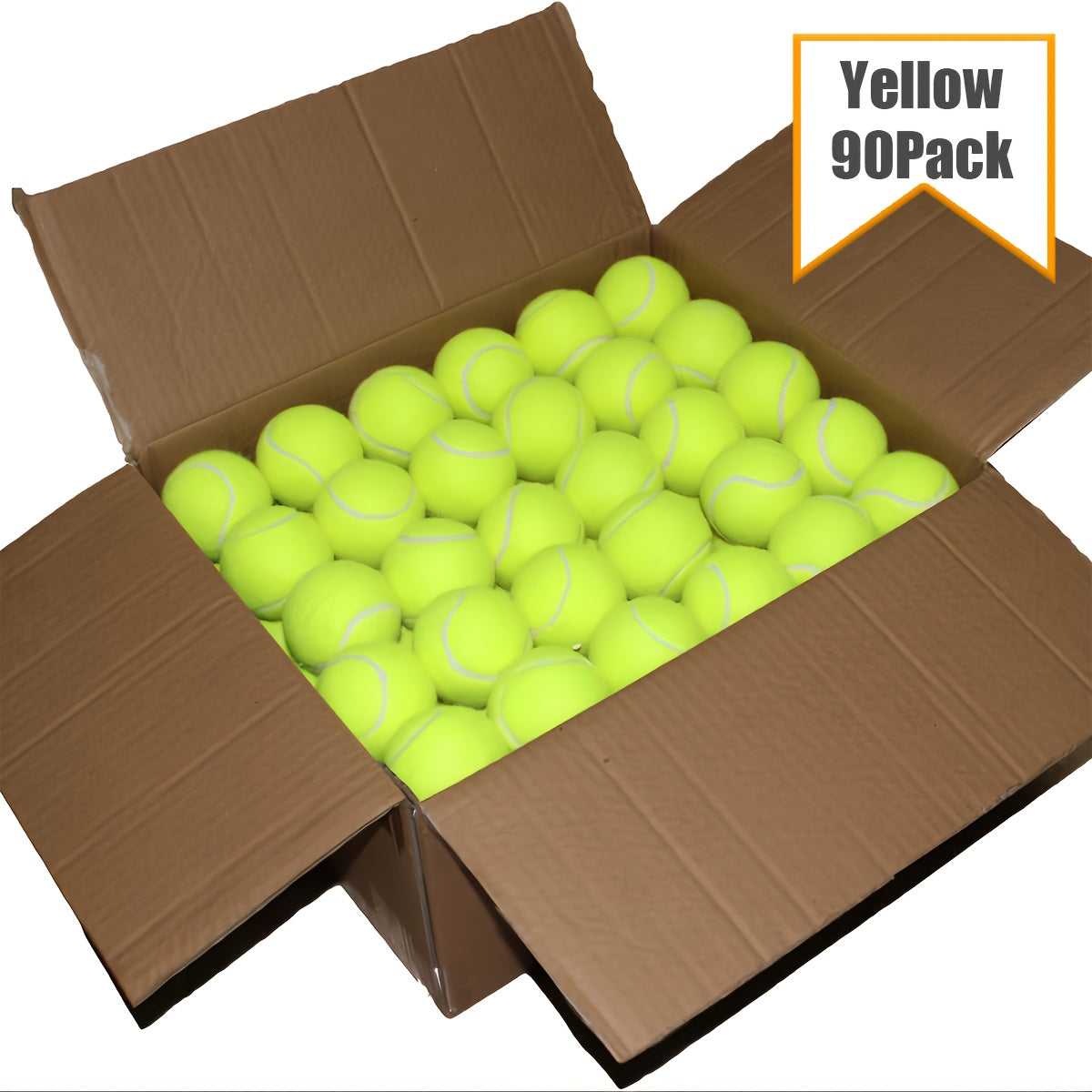 90 Pack Training Tennis Balls for Practice and Pet Play Ideal for Beginners and Dogs