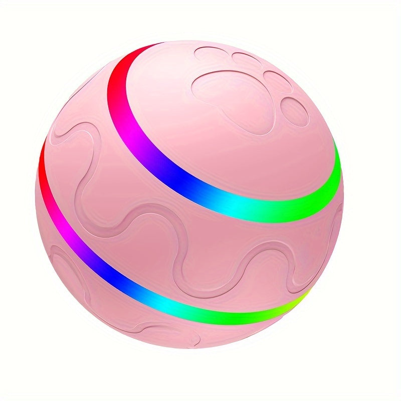 Intelligent Pet Dog Bouncing Ball with Colorful Lights for Medium to Large Dogs