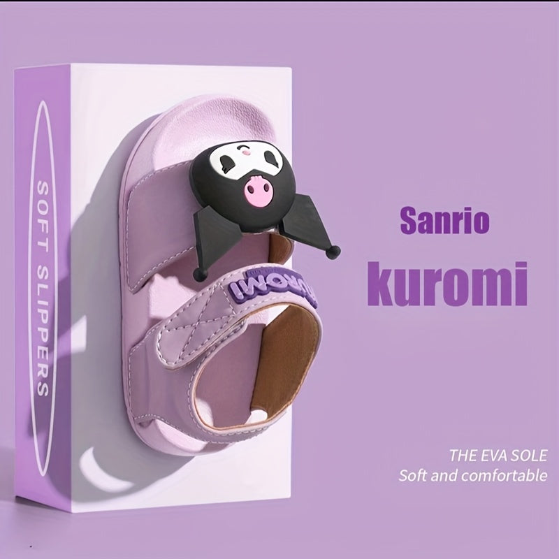 Sanrio Kids Lightweight EVA Sandals Cute Cartoon Beach Slippers for Girls and Toddlers