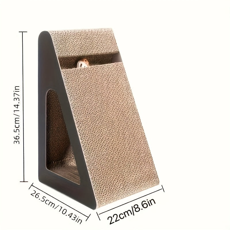 Multi Layer Cat Scratcher with Teasing Ball Interactive Cat Toy for Playful Fun