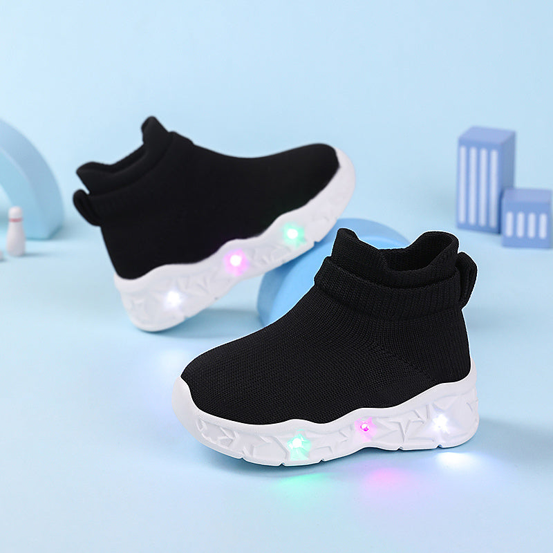 Trendy Classic Light-Up Sneakers for Boys and Girls Comfortable Non-Slip Stylish Shoes