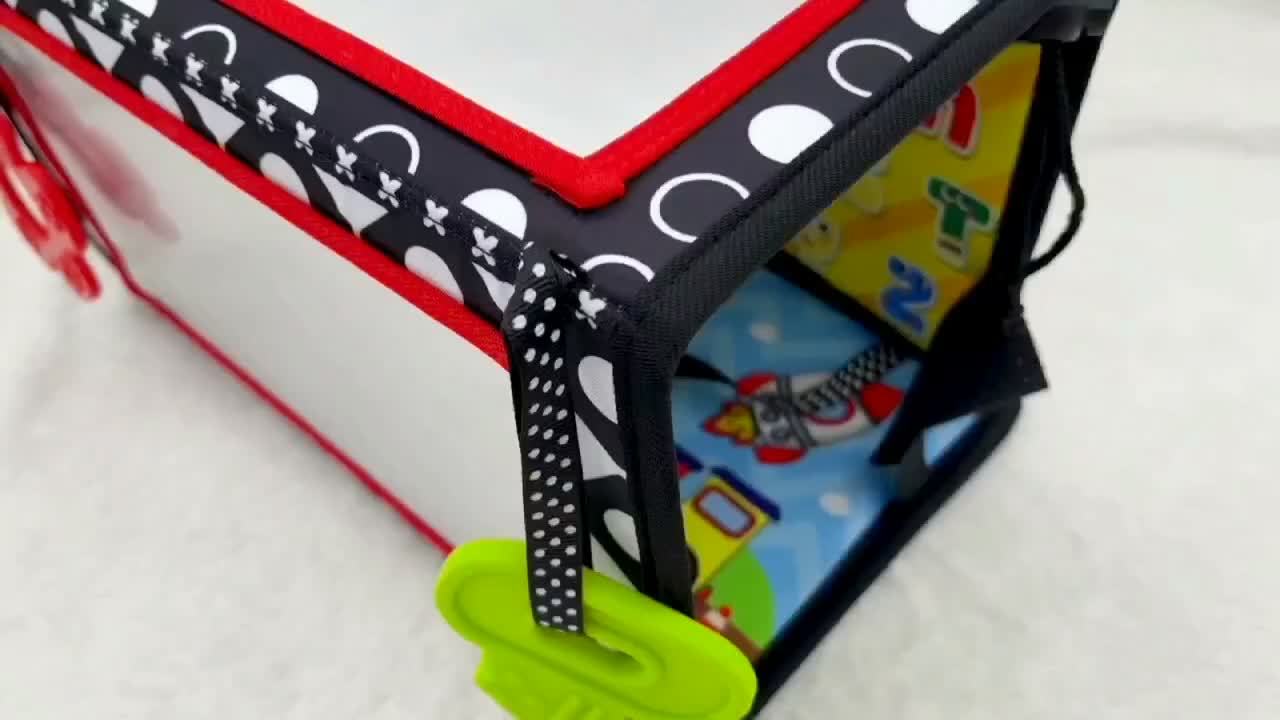 Youngsters Lying Mirror Early Learning Sensory Stimulation Safe Foldable Cognitive Toy