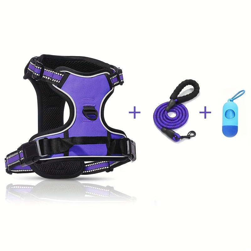 PetBuddy No Pull Dog Harness Set – Durable Escape-Proof Comfort and Convenience