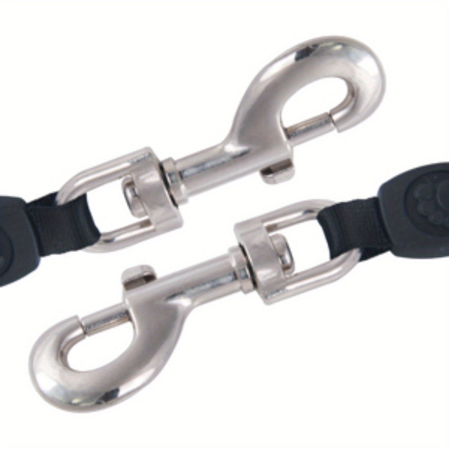 4pcs, Retractable Dog Leash Heavy Duty for Large Dogs(110lbs), Tangl Free Nylon Tape, Black