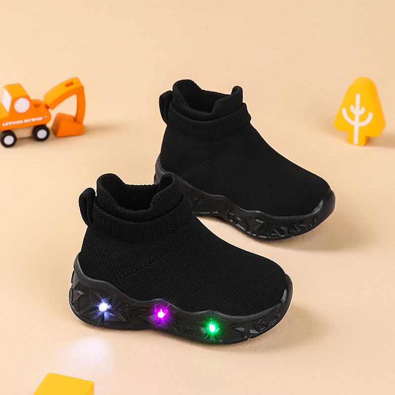 Trendy Classic Light-Up Sneakers for Boys and Girls Comfortable Non-Slip Stylish Shoes