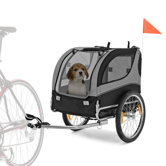 Lifezeal Pet Dog Bike Trailer 88 Lb Capacity 20 Inch Wheels