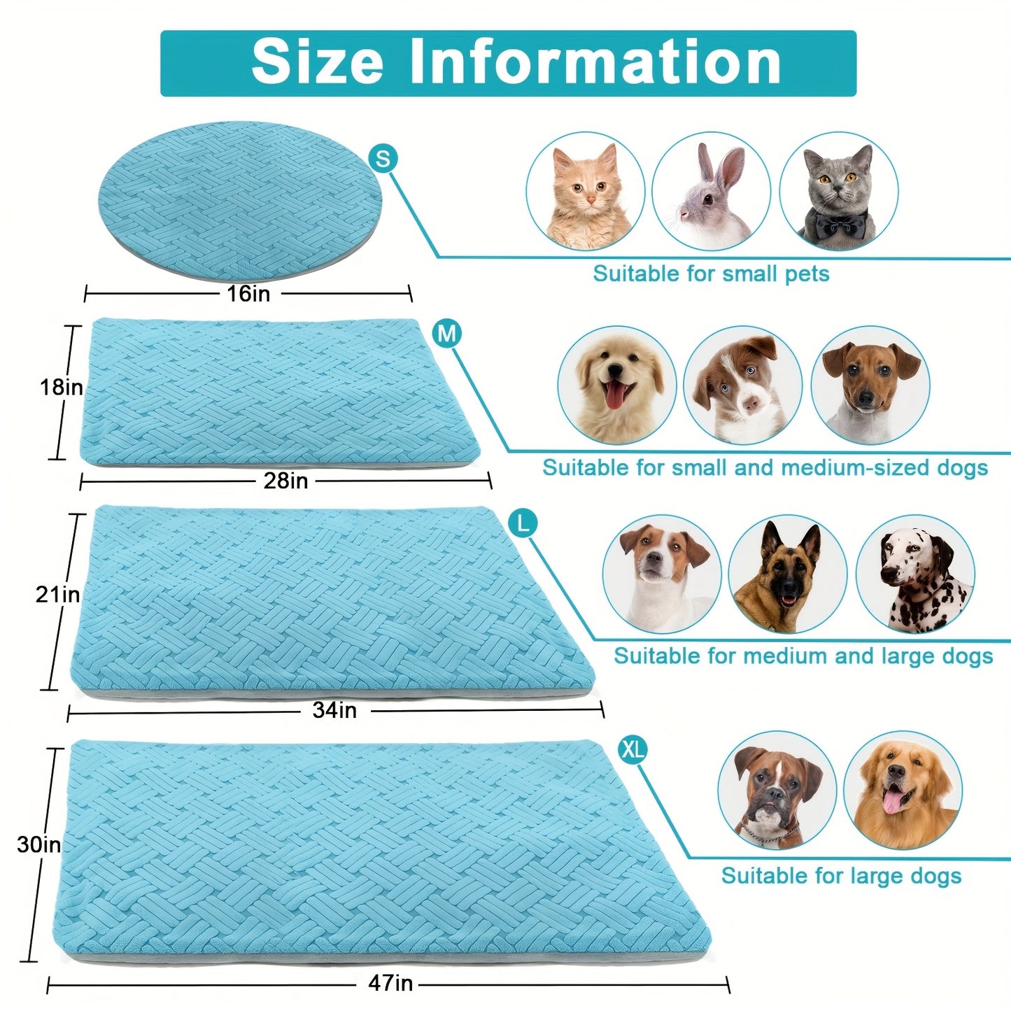 Pet Heating Pad with Smart Thermostat for Cats and Dogs Comfort Recovery and Warmth
