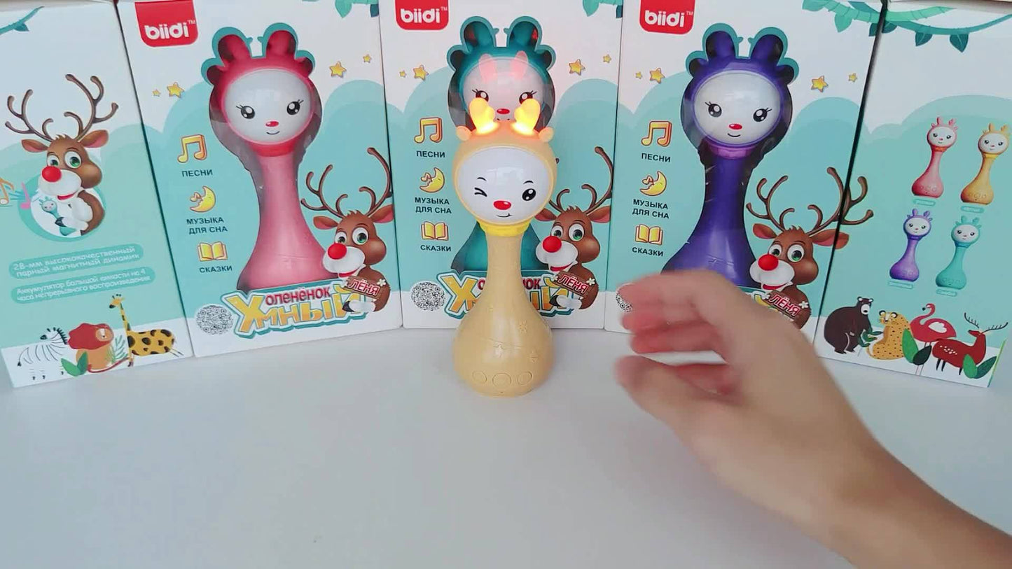 Luminous Musical Rattle Toy for Youngsters with Color Recognition and 9 Colored Cards