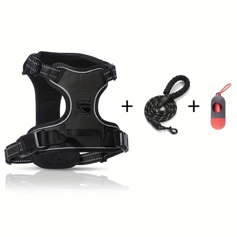 PetBuddy No Pull Dog Harness Set – Durable Escape-Proof Comfort and Convenience