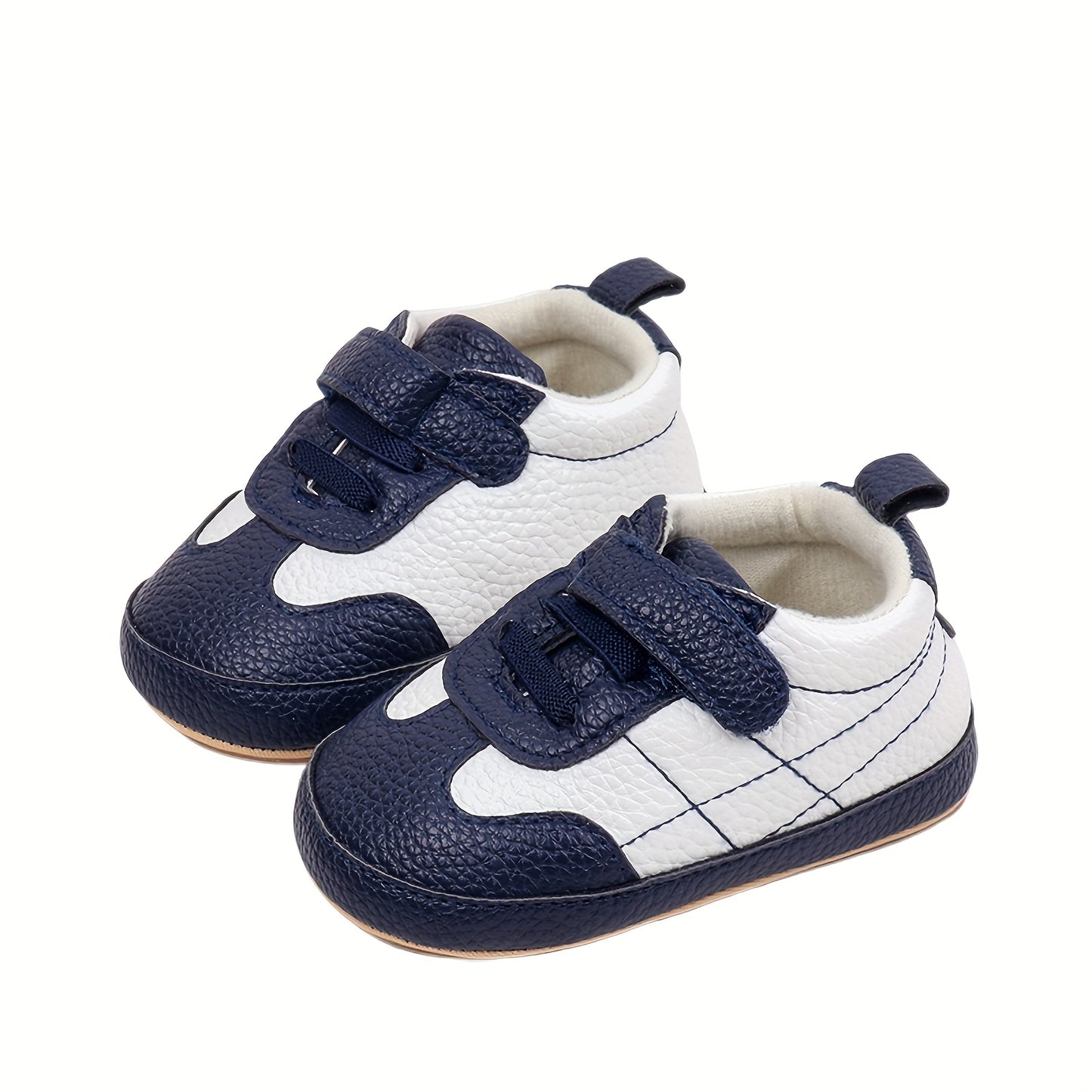 Baby Boys Girls First Walker Sneakers - Anti-Slip Sole, Slip-On Infant Shoes with Cushioned Insole - Lightweight Pre-Walking Shoes for Toddlers, All-Season Practice Walking Shoes (White/Black/, Navy/, Brown/) - Parent-Favorit