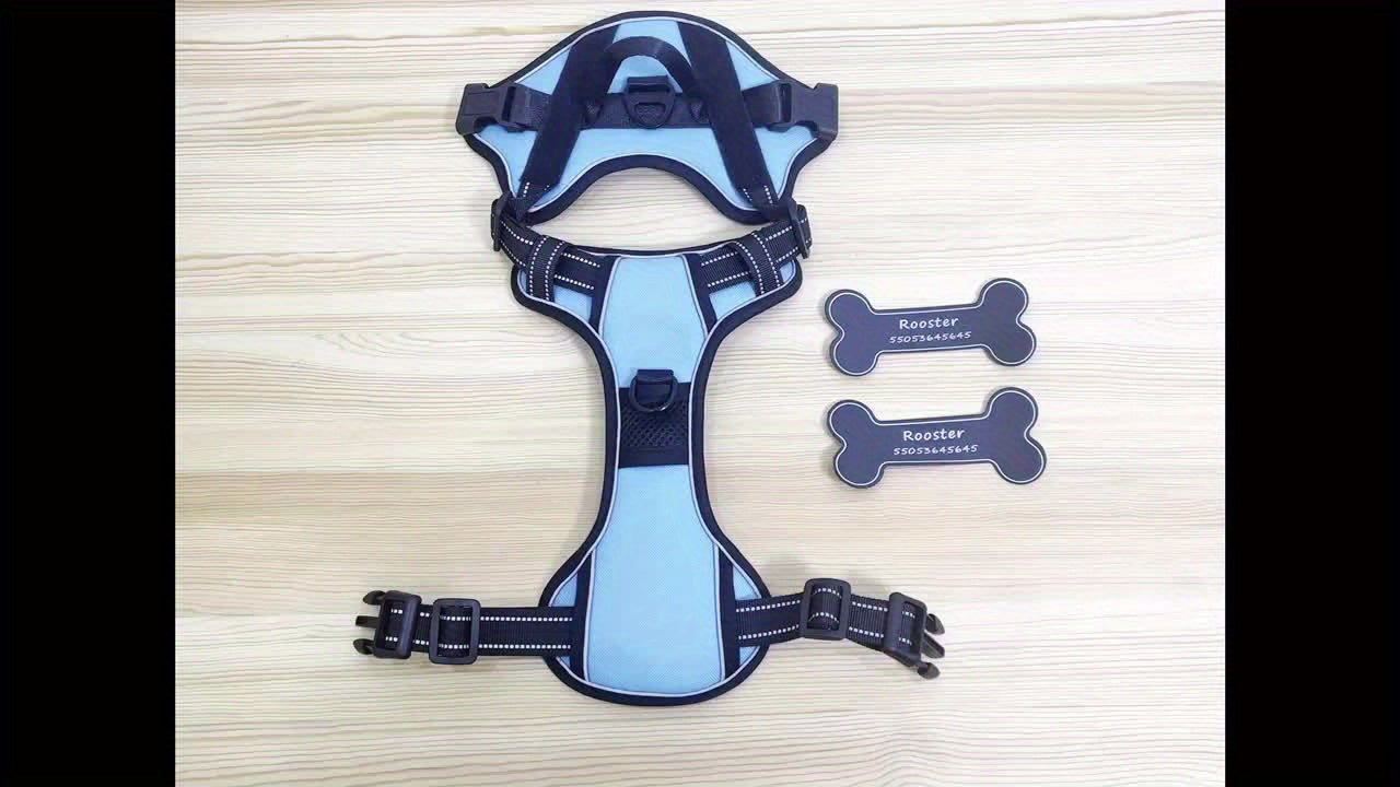 Personalized Dog Harness NO PULL Breathable Pet Harness Vest With Lovely Custom Patch Harness For Small Medium Large Dogs