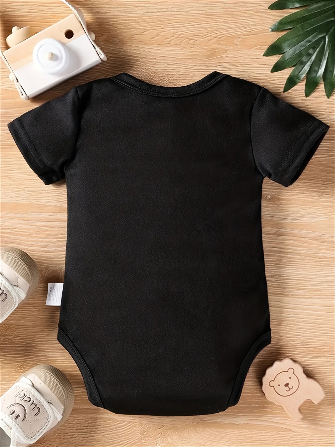 Adorable Could I Be Any Cuter Cotton Baby Onesie Soft Black Crew Neck for Spring Summer