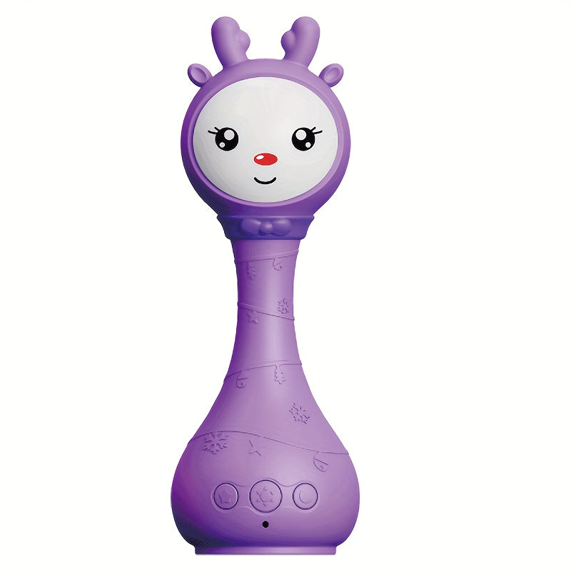 Luminous Musical Rattle Toy for Youngsters with Color Recognition and 9 Colored Cards