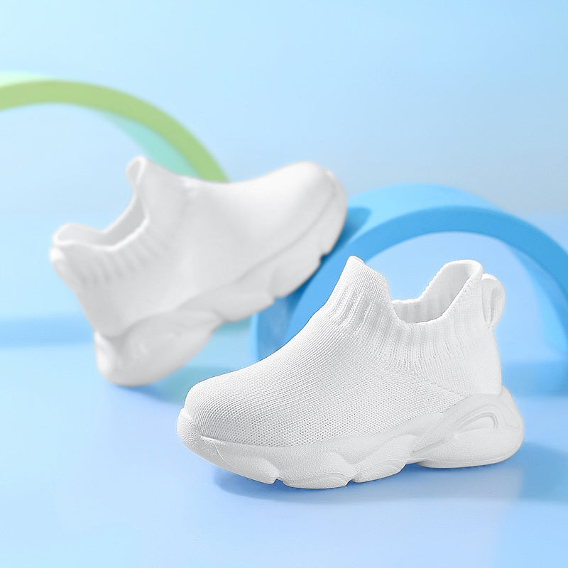 2025 Unisex Youngsters Slip-On Sneakers Lightweight Breathable Fabric All-Season Shoes