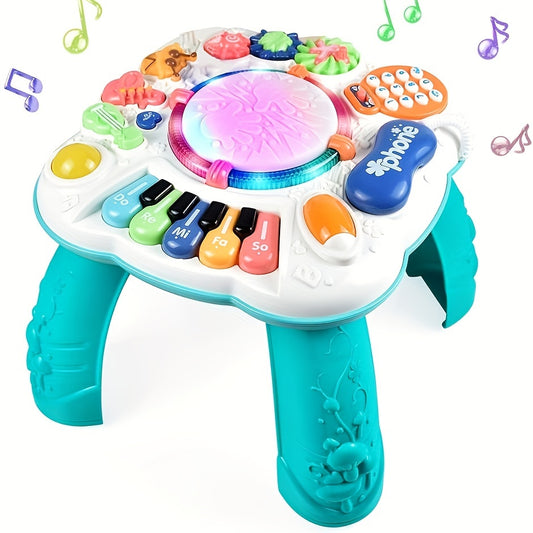 Educational Interactive Musical Play Table for Toddlers Boys and Girls Cognitive Development Activity Center