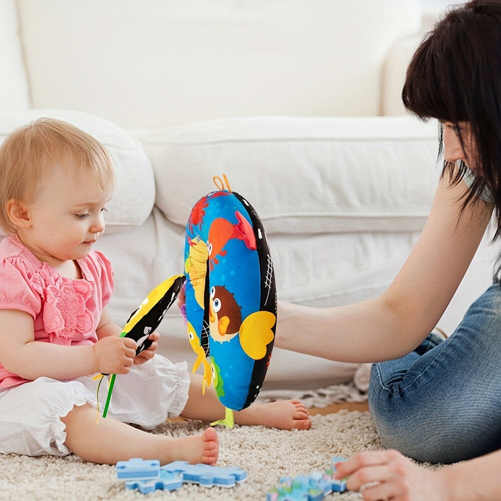 Pillow Toy, Abdominal Time Toy, Suitable for Boys and Girls 0-3-6-9 Months Old, Youngsters Visual and Tactile Exercise, Exercise Youngsters's Coordination Ability