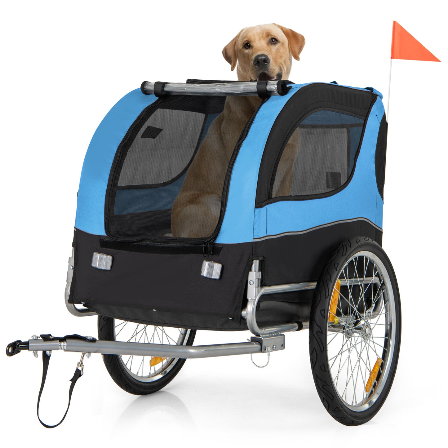 Lifezeal Pet Dog Bike Trailer 88 Lb Capacity 20 Inch Wheels