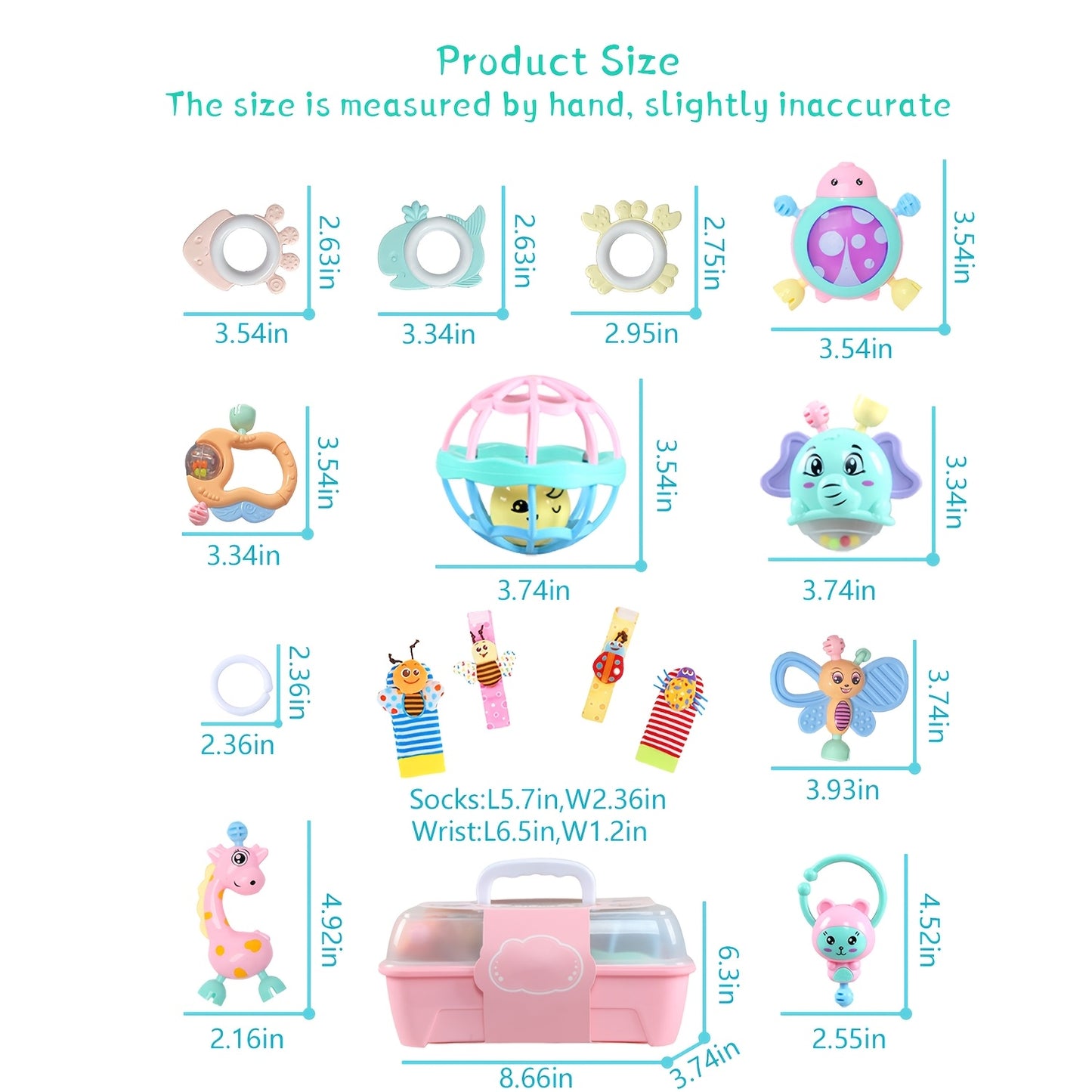 Europe Hot Baby Toys Sensory Rattle Wrist Socks Educational Gifts for Newborns and Infants