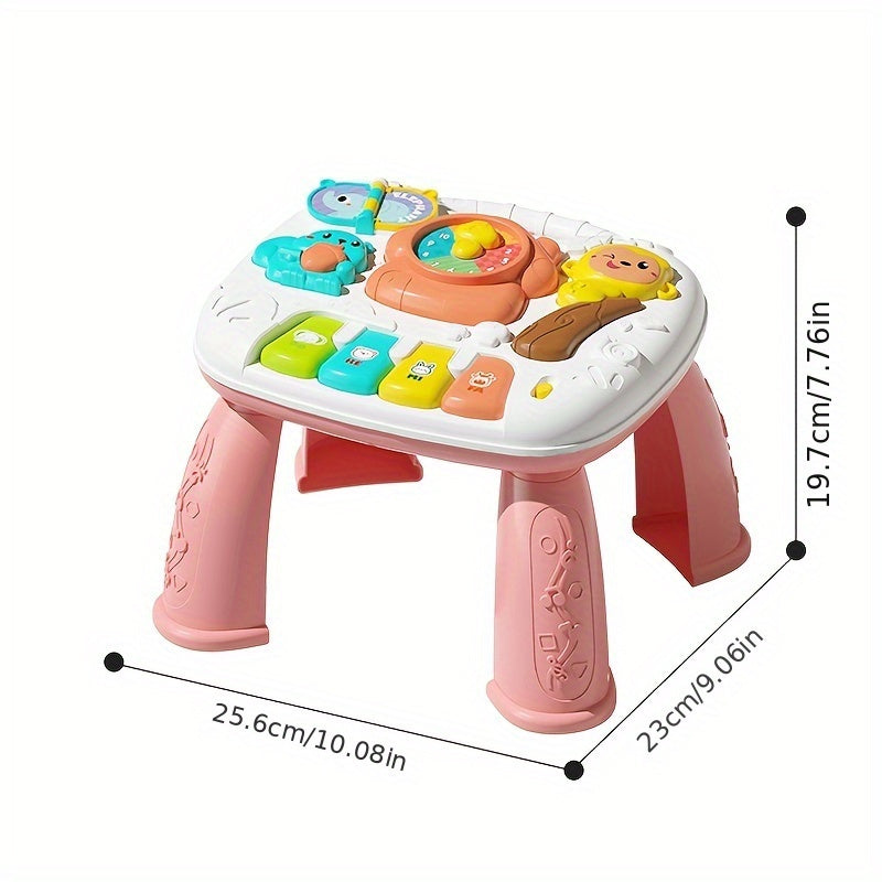 Interactive Music Making Table for Kids Educational Toy in Pink and Blue