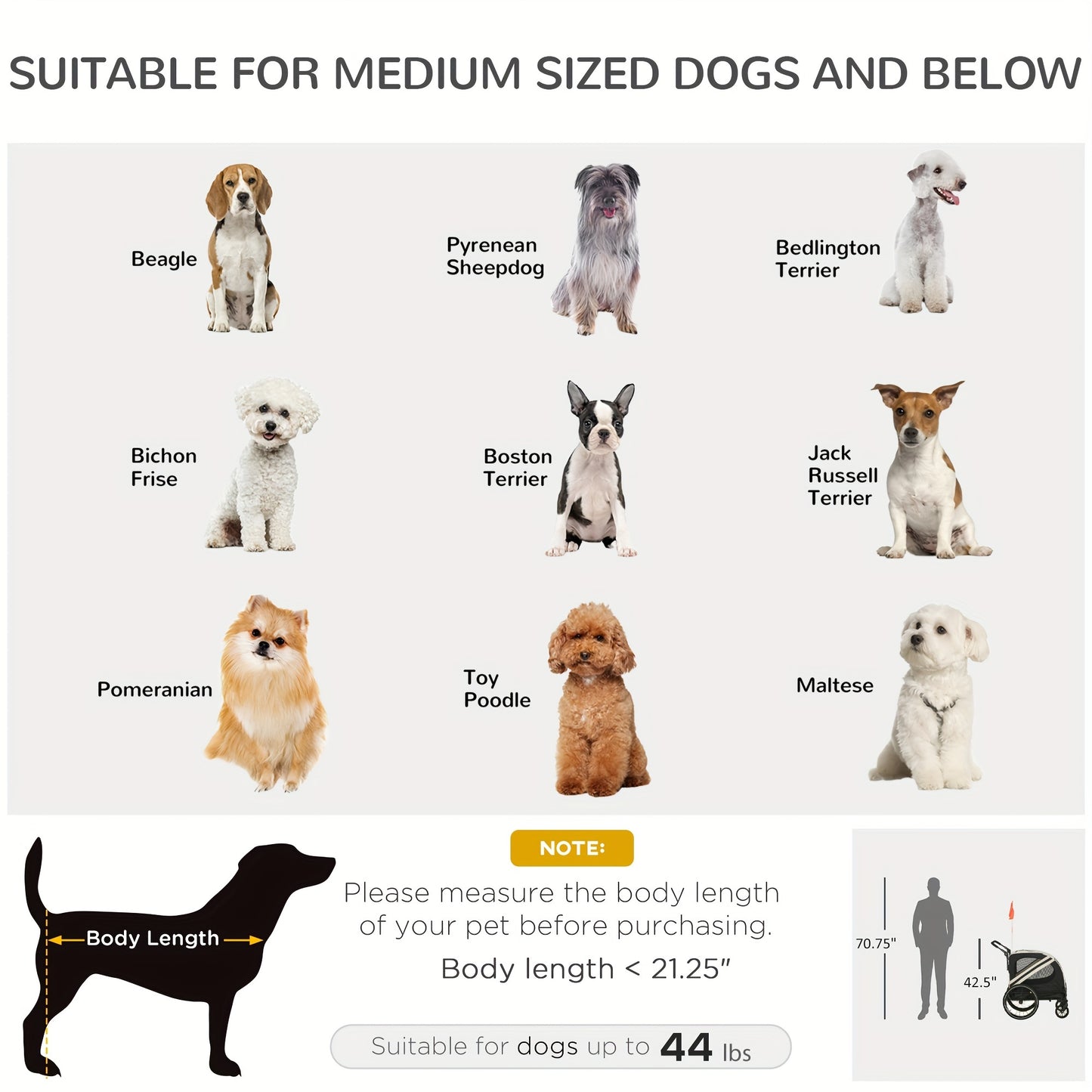 Aosom 2 In 1 Pet Bike Trailer For Small Dogs Weatherproof