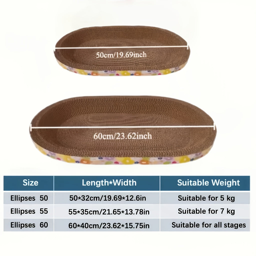 Durable Nest Shaped Cardboard Cat Scratching Pad for Claw Care and Furniture Protection