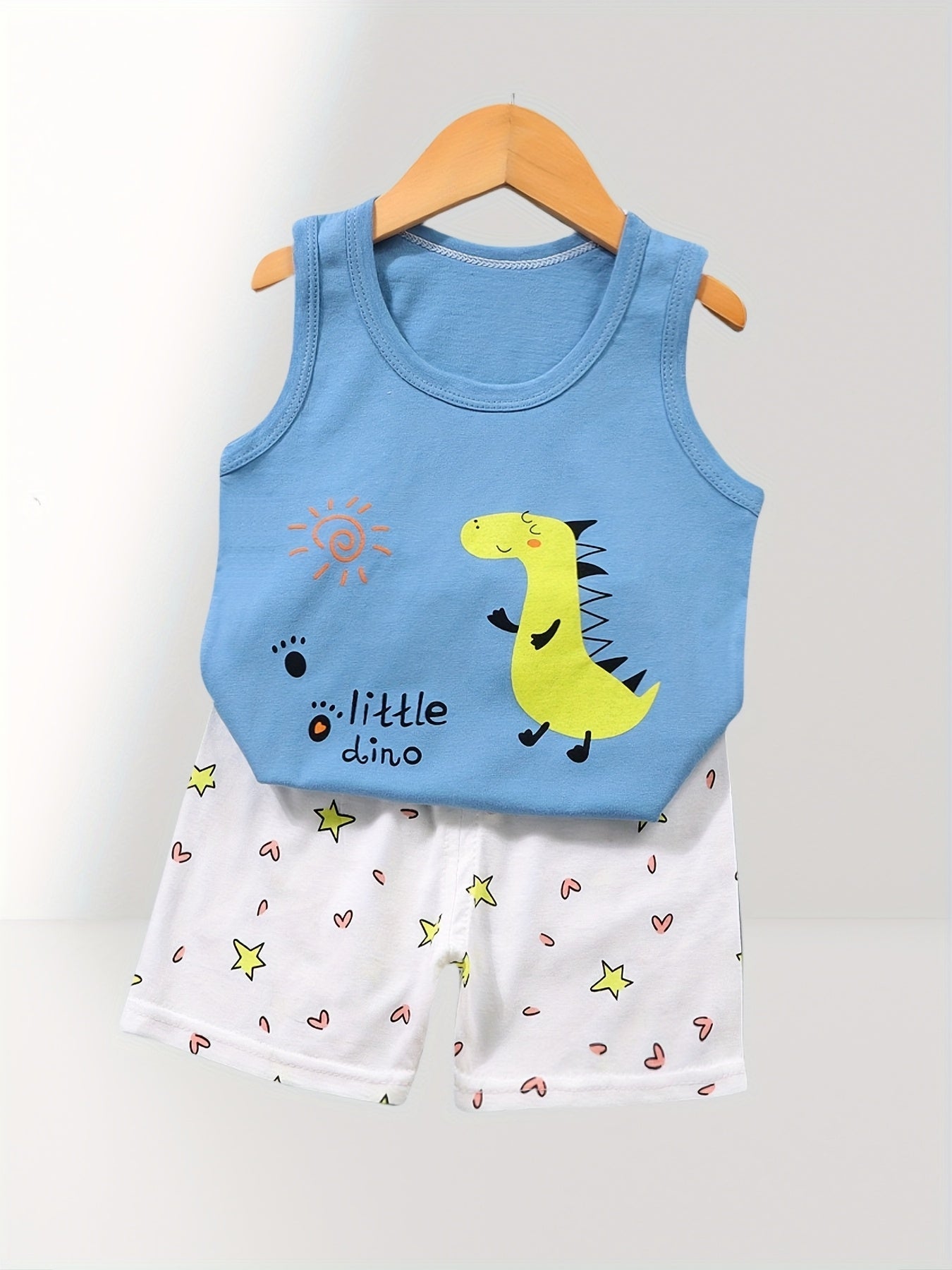 DinoPlay Cartoon Excavator Suit – Comfortable Summer Outfit for Boys