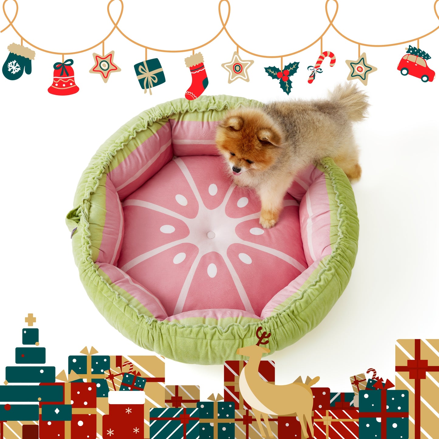 Cozy Comfort Cat Bed For Indoor Cats Reversible Donut Design Washable 21x21 Inches