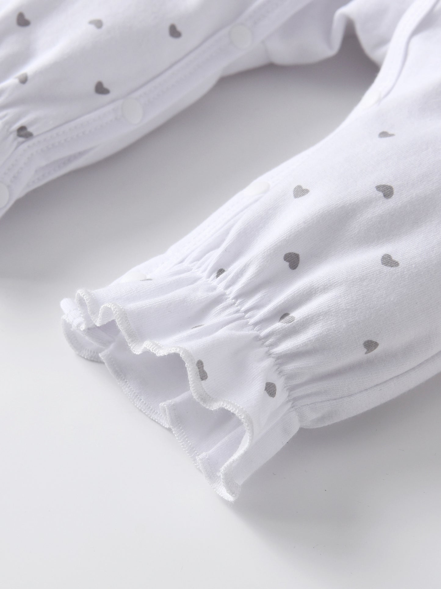 KuKitty Elephant Print Long Sleeve Baby Girls Romper Jumpsuit With Headband For Outdoor Wear 0 To 12 Months