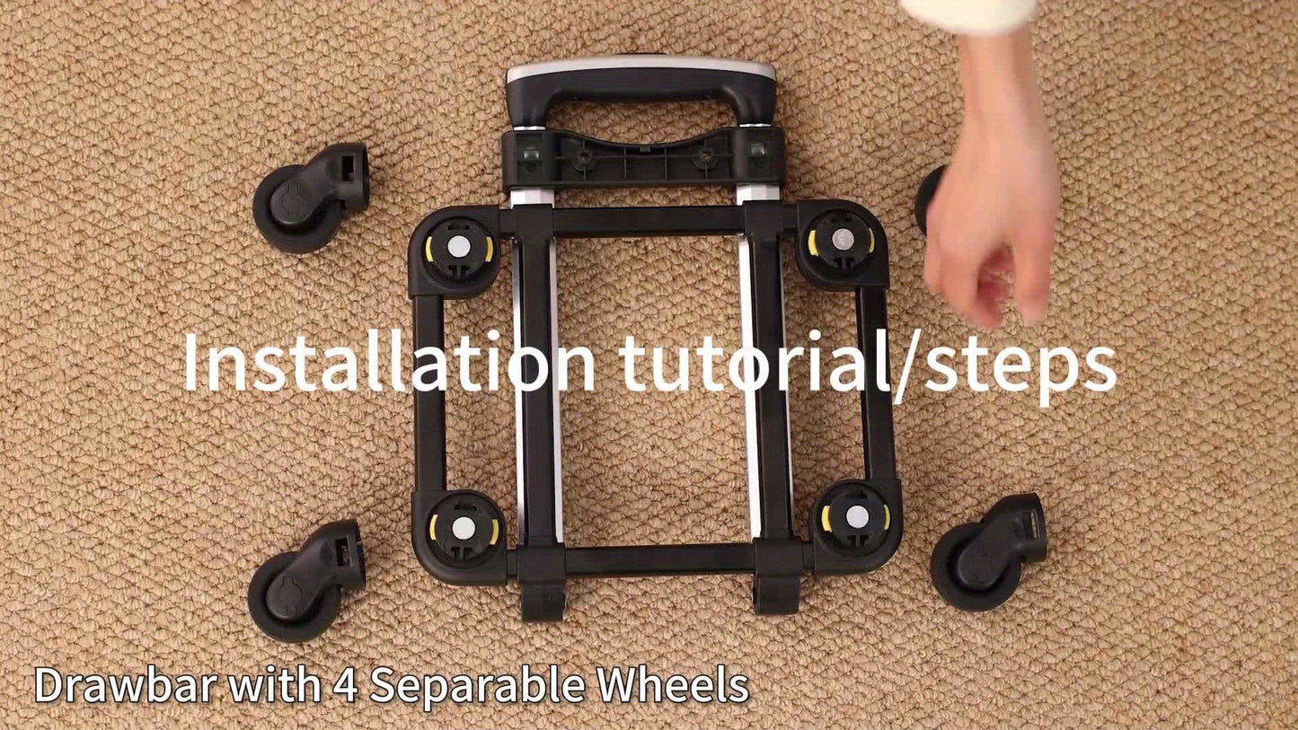 Foldable Backpack Pet Carrier Stroller for Cats & Dogs - Dual-Door Ventilation Mesh, Secure Zipper Closure, Ergonomic Handle & Detachable Wheels - Durable Lightweight Design for Travel, Vet Visits, Outdoor Adventures, Pet Str