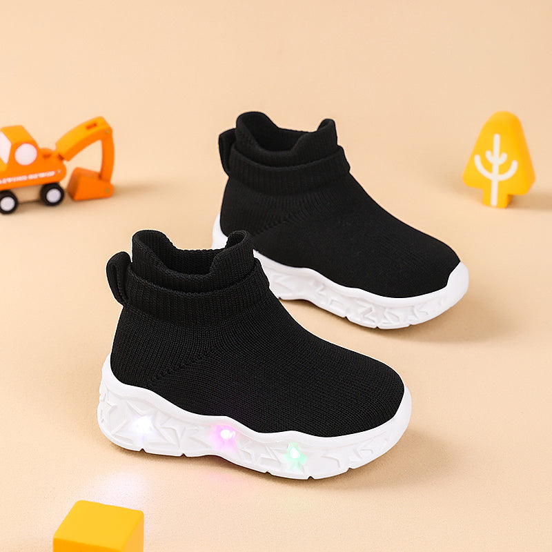 Trendy Classic Light-Up Sneakers for Boys and Girls Comfortable Non-Slip Stylish Shoes